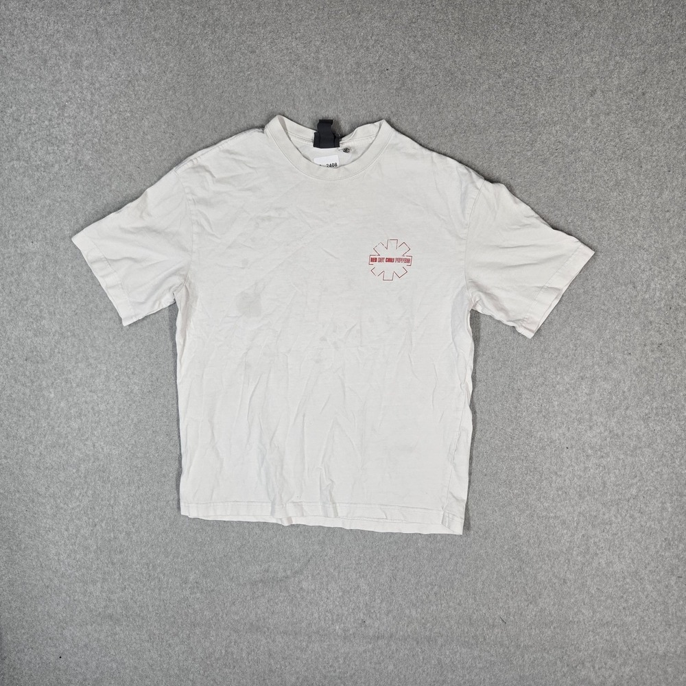 Red Hot Chili Peppers Men Shirt S White Blood Sugar Sex Magik Album Cover Band